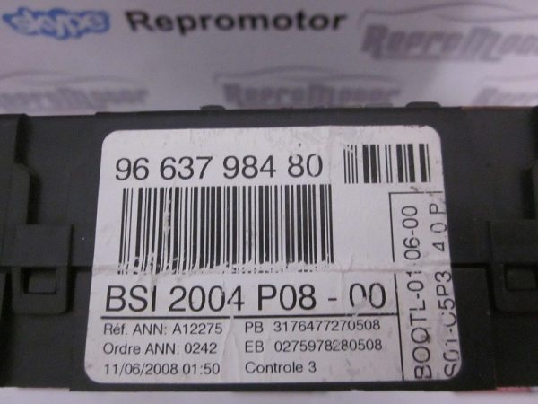 BSI 2004 P08-00 VALEO PSA 9663798480