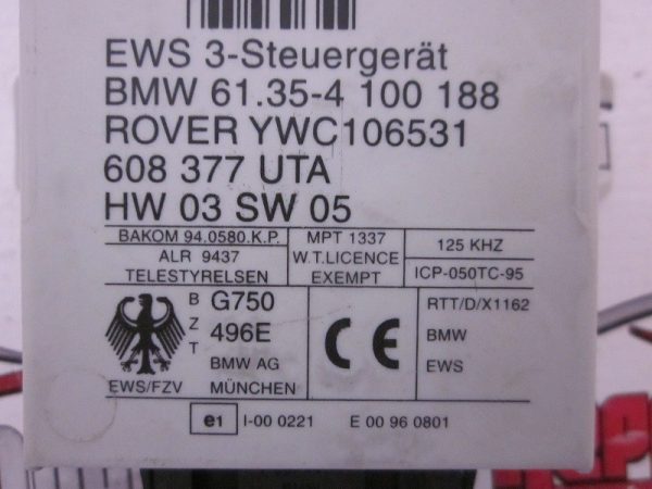 EWS 3 BMW 61.35-4 100 188