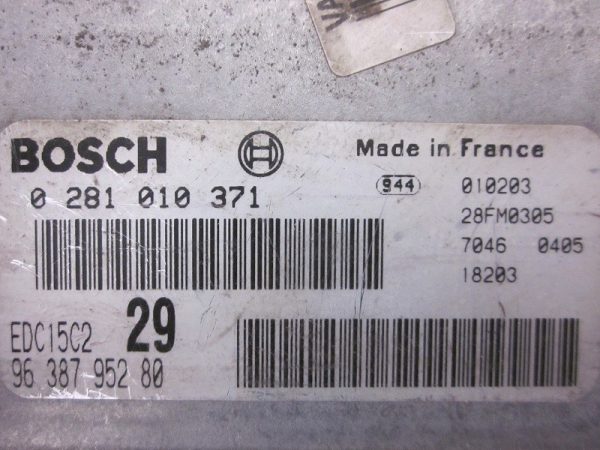 ECU BOSCH CITROEN 0281010371 / 9638795280