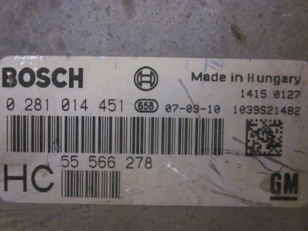 ECU BOSCH OPEL 0281014451 / 55566278