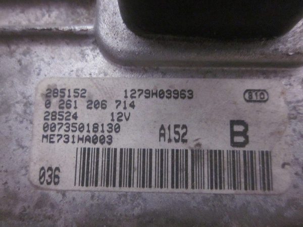 ECU BOSCH ALFA ROMEO 0261206714 / A152B