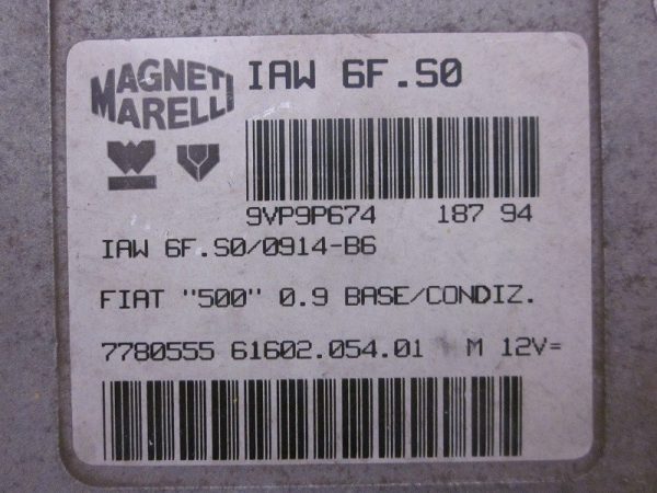 ECU MAGNETI MARELLI FIAT IAW6F50 / 7780555 61602.054.01 M