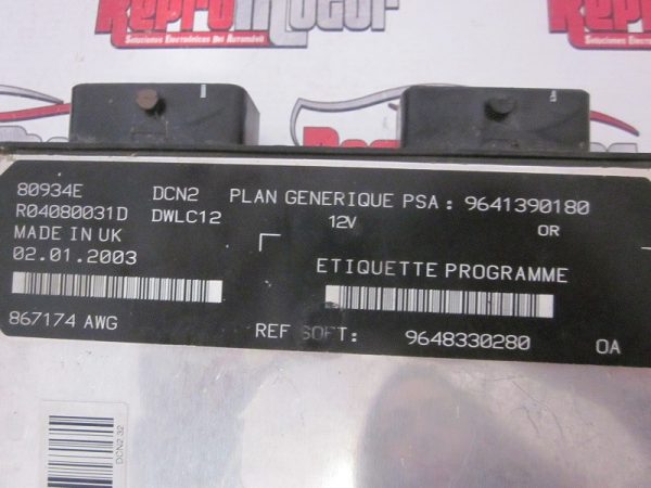 ECU LUCAS PSA 9641390180 / R04080031D / 80934E