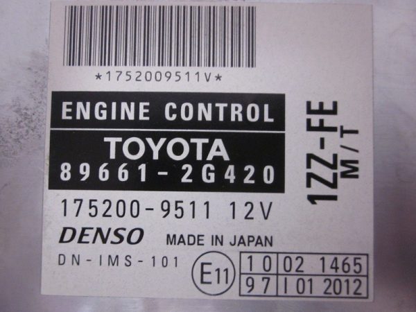 ECU DENSO TOYOTA 89661-2G420 / MB175200-9511