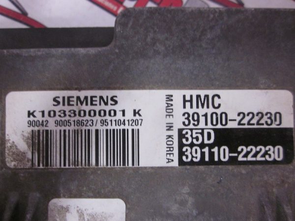 ECU SIEMENS HYUNDAI K103300001 K / 39100-22230