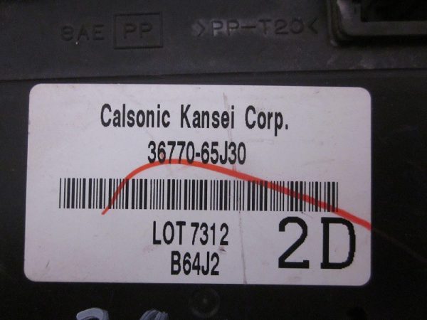 UNIDAD CONFORT CALSONIC SUZUKI 36770-65J30