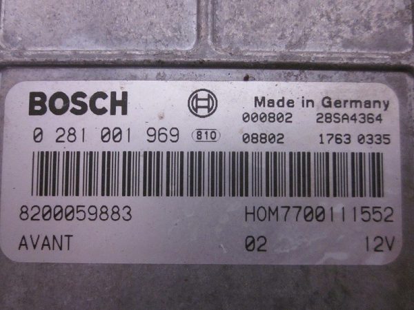 ECU BOSCH RENAULT 0281001969 / 8200059883