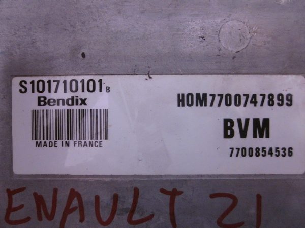 ECU BENDIX RENAULT S101710101 B / 7700854536