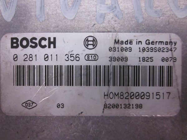 ECU BOSCH RENAULT 0281011356 / HOM8200091517 / 8200132198