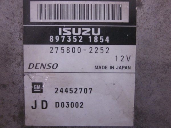 ECU DENSO ISUZU VAUXHALL 897352-1854 / 275800-2252