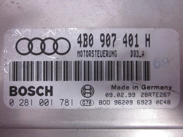 ECU BOSCH VW AUDI 0281001781 / 4B0907401H