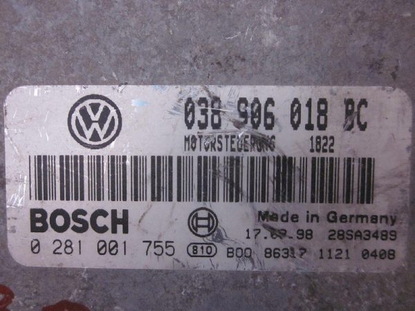 ECU BOSCH SKODA 0281001755 / 038906018BC