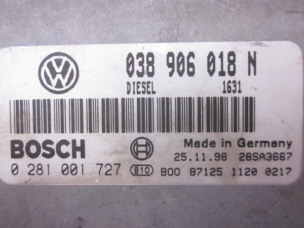 ECU BOSCH VW SEAT 0281001727 / 038906018N