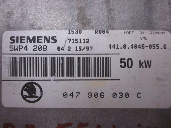 ECU SIEMENS SKODA 5WP420804 / 047906030 C