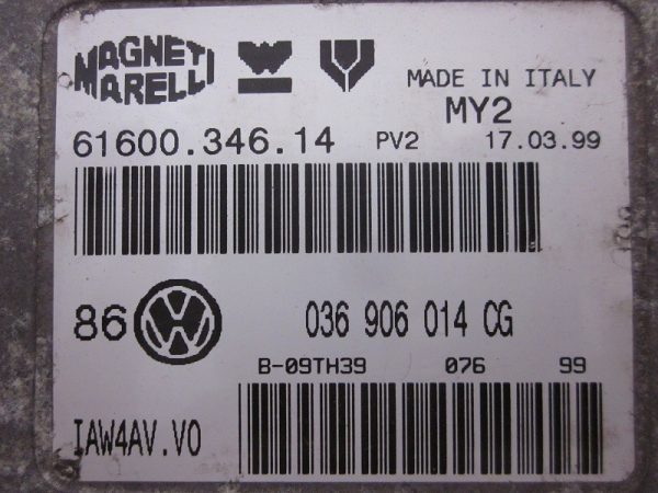 ECU MAGNETI MARELLI VOLKSWAGEN 6160034614 / 036906014CG