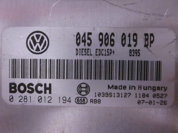 ECU BOSCH VOLKSWAGEN / SKODA 0281012194 / 045906019BP