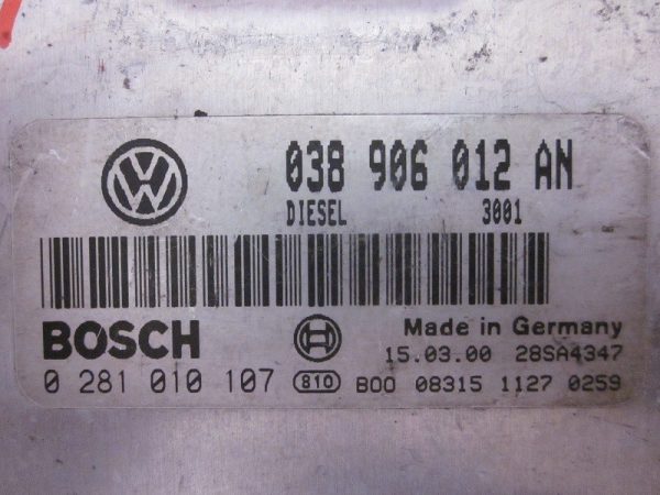 ECU BOSCH SKODA 0281010107 / 038906012AN