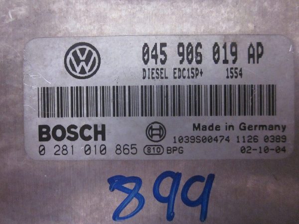 ECU BOSCH SKODA / SEAT / VW 0281010865 / 045906019AP