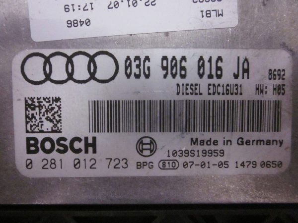 ECU BOSCH AUDI 0281012723 / 03G906016JA