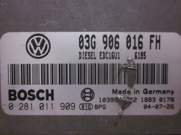 ECU BOSCH SEAT 0281011909 / 03G906016FH