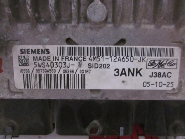 ECU FORD SIEMENS 5WS40303J-T / 4M51-12A650-JK