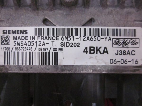 ECU FORD SIEMENS VDO 5WS40512A-T / 6M51-12A650-YA