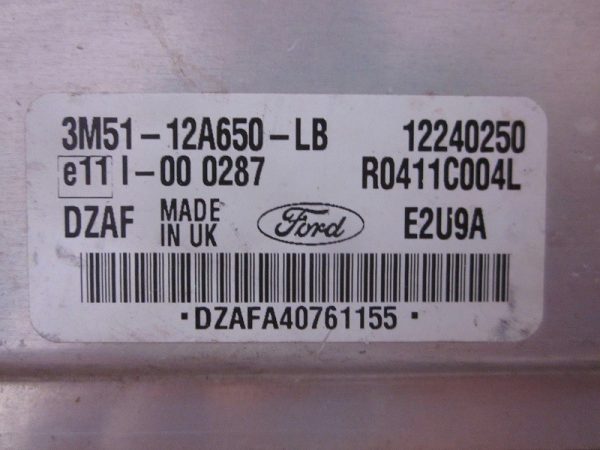 ECU DELPHI FORD 12240250 / R0411C004L / DZAF / 3M51-12A650-LB