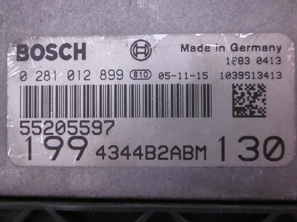 ECU BOSCH FIAT 0281012899 / 55205597 / 4344B2ABM