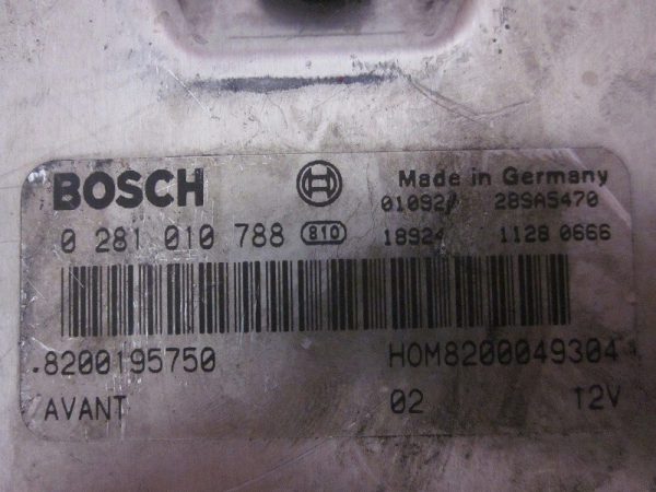 ECU BOSCH RENAULT 0281010788 / 8200195750