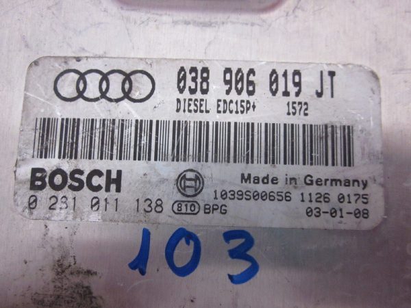 ECU BOSCH AUDI 0281011138 / 038906019JT