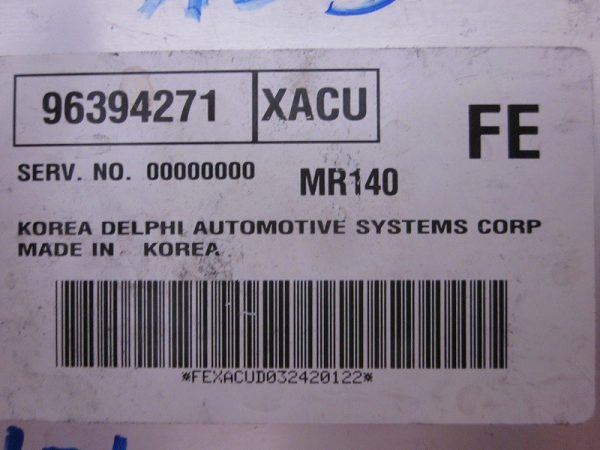 ECU DELPHI DAEWOO CHEVROLET 96394271 / XACU / MR140 / FE