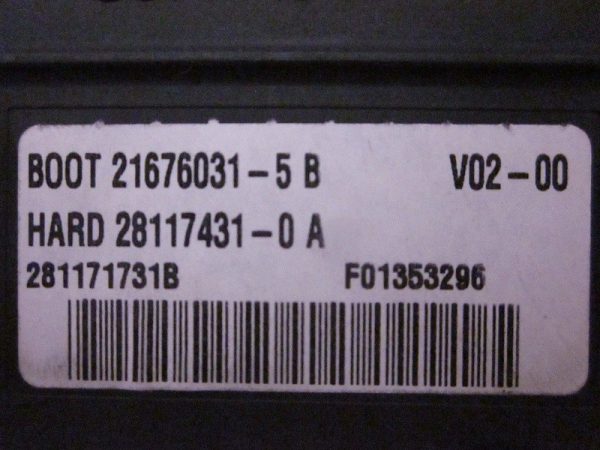 BSI JOHNSON CONTROLS PSA 9661940180 / 2004 H02-01 250106