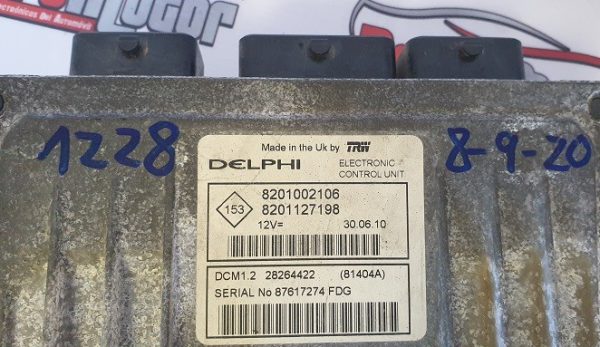 ECU DELPHI DACIA 8201002106 / 8201127198 / DCM1.2 28264422