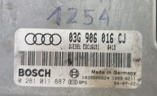 ECU BOSCH AUDI 0281011887 / 03G906016CJ