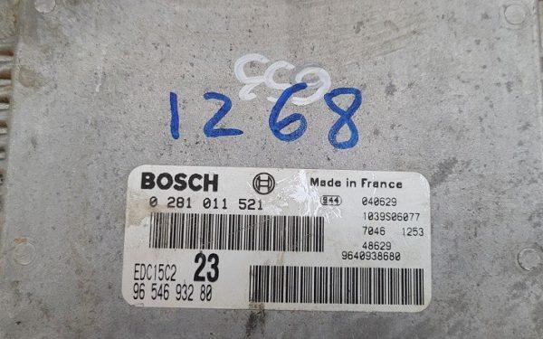 ECU BOSCH CITROEN 0281011521 / 9654693280 / EDC15C2