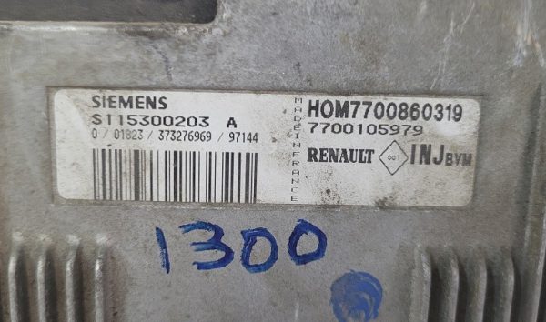 ECU SIEMENS RENAULT S115300203A / HOM7700860319 / 7700105979