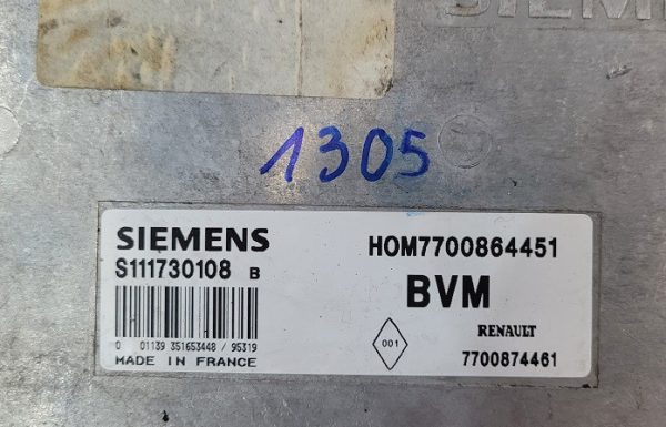 ECU SIEMENS RENAULT S111730108B / HOM7700864451 / 7700874461