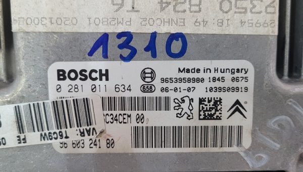 ECU BOSCH PEUGEOT 0281011634 / 9660324180