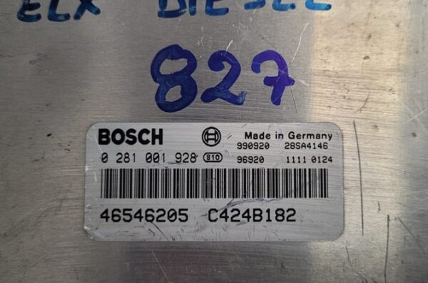 ECU BOSCH FIAT 0281001928 / 46546205 / C424B182 - Imagen 3