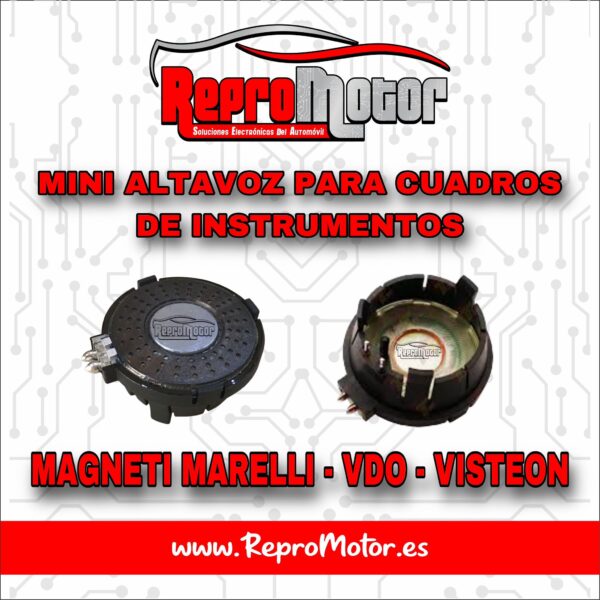 MINI ALTAVOZ PARA CUADRO DE INSTRUMENTOS DE MAGNETI MARELLI, VDO Y VISTEON