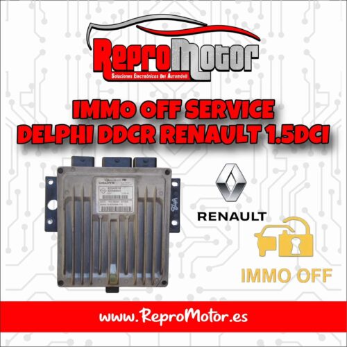 SERVICIO DE ANULACIÓN DE INMOVILIZADOR EN DELPHI DDCR RENAULT 1.5DCI